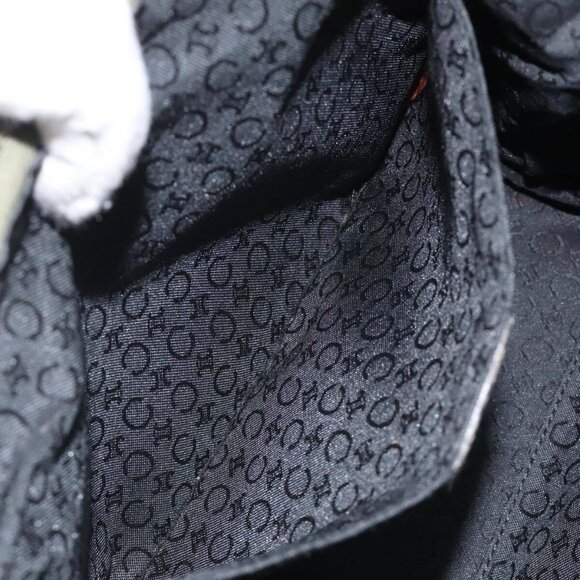 CELINE C Macadam Canvas Accessory Pouch Beige Red gold Auth hk2051 - Picture 9 of 13